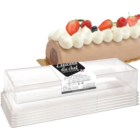 5 Moules À Bûche De Noël Gouttières De Bûche 33 Cm Pour 10 À 12