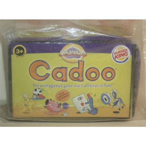 2005 Burger King Cranium Cadoo Game Mint In Package Yellow Box On Ebid