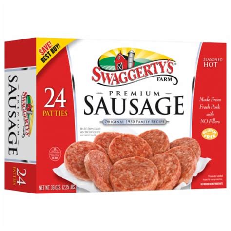 Swaggertys Farm® 24 Premium Sausage Patties Hot 24 Ct 36 Oz Kroger