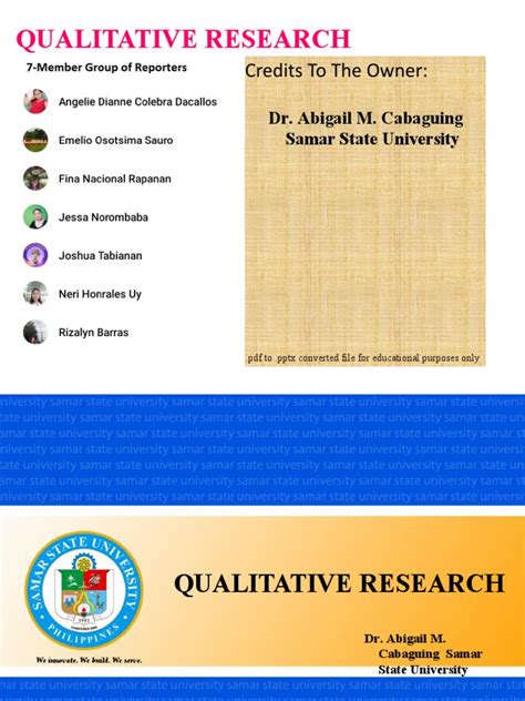 Qualitative Research Report Pdf Qualitative Research