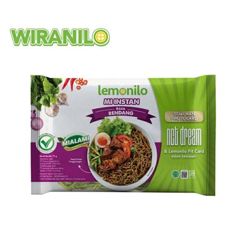 Jual Lemonilo Mie Goreng Instant Rasa Rendang Mie Instant Sehat Pcs