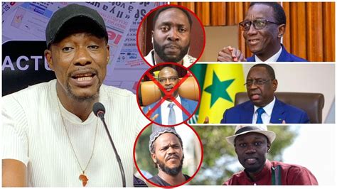 Actu Jour R V Lations De Tange Sur Le Choix D Amadou Ba Sonko Libre