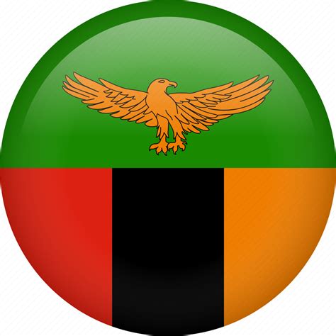 Flag Zambia Circle Country National Nation Icon Download On Iconfinder