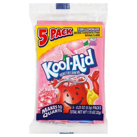 Kool-Aid Pink Lemonade Unsweetened Soft Drink Mix - Shop Mixes & flavor ...