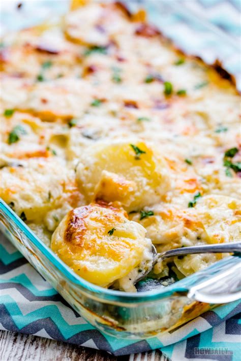 Homemade Cheesy Scalloped Potatoes Recipe Easy Delicious