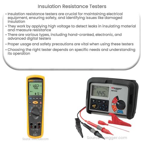 Insulation Resistance Testers How It Works Application Advantages