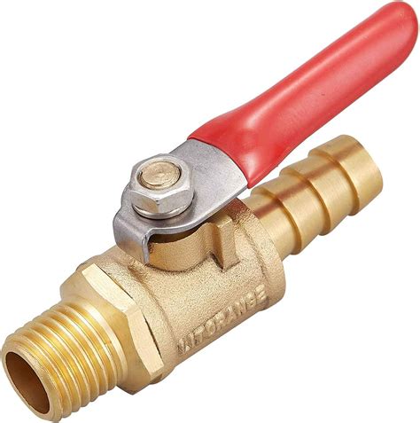 Litorange 2 Pcs Brass Water Mini Ball Valve Shut Off Switch 1 4 Npt