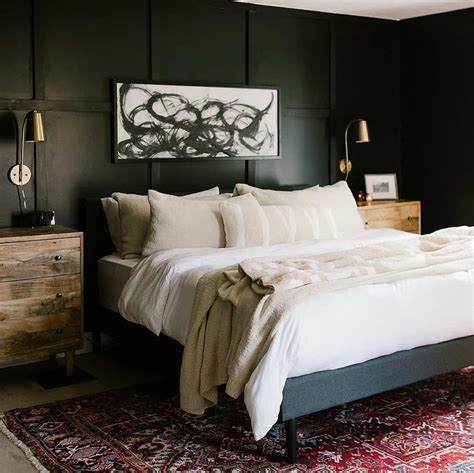 26 Sleepy Black Bedroom Walls For A Cozy Space