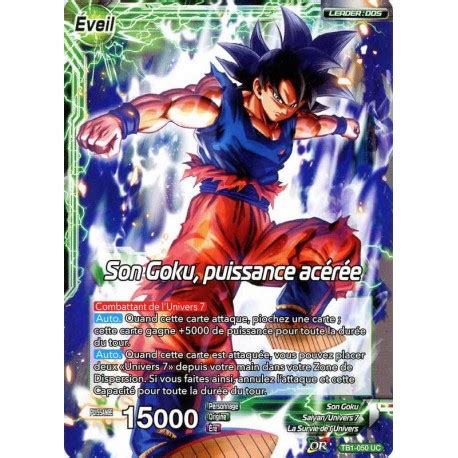 Dbs Tb Foil Uc Son Goku Le Tournoi Du Pouvoir Carte L Unit Dra