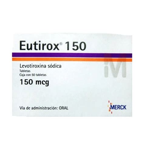 Eutirox Mcg X Tabletas Levotiroxina Sodica