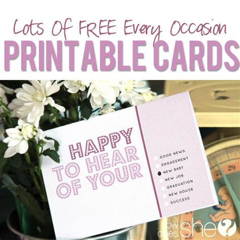 Free Printables All Occasion Cards