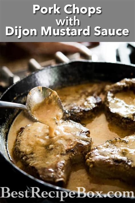 Braised Pork Chops Recipe In Milk Dijon Mustard Sauce