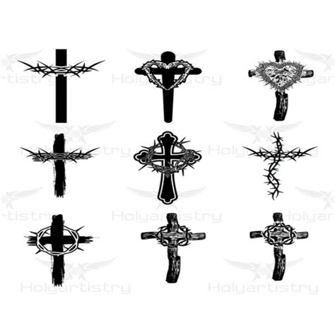 Crown And Cross Svg Crown And Cross Cutting File For Cricut Vector Silhouette For Customizing