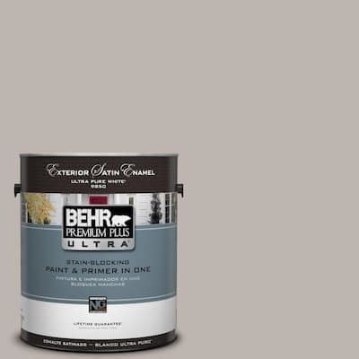 BEHR Premium Plus Ultra 1 Gal PPU18 12 Graceful Gray Satin Enamel