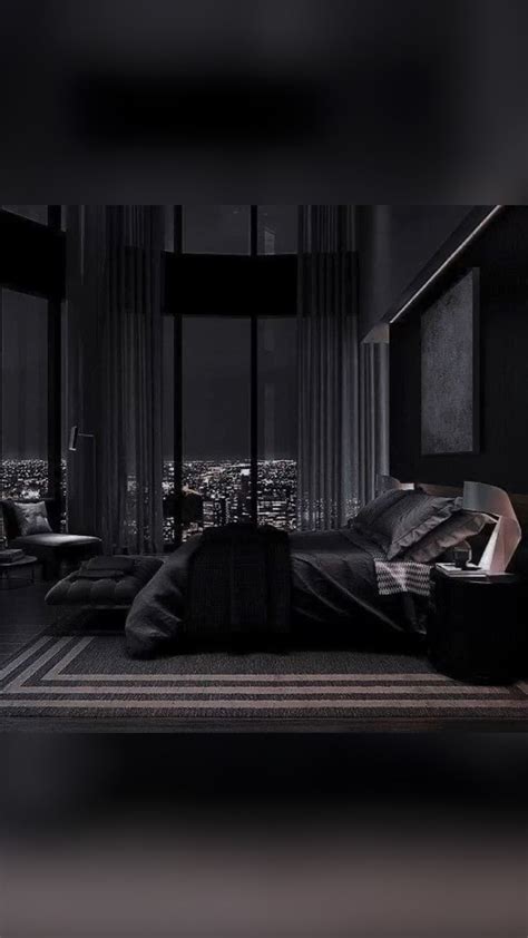 All Black Bedroom | Black Aesthetic | Bedroom Decor