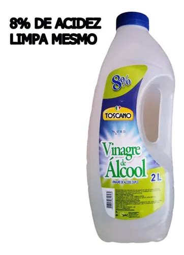 Vinagre De Álcool 8 - Vinagre De Alcool 8% Embalagem De 2 Litros | MercadoLivre