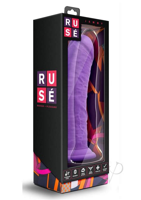 Buy Best Ruse Jammy Silicone Realistic Dildo Purple Inch Sale