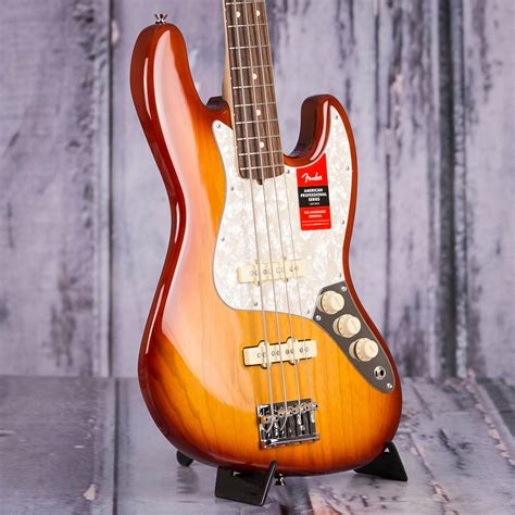 Fender Limited Edition Lightweight Ash American Professional Jazz Bass Sienna Sunburst For