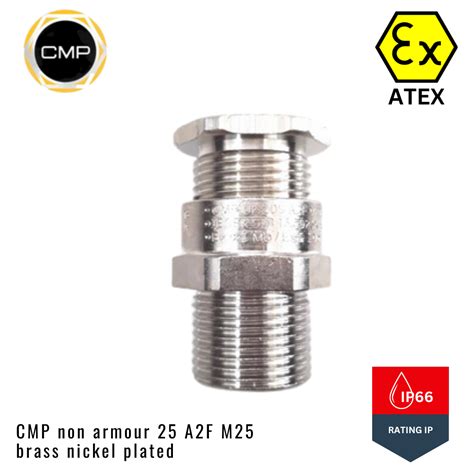 Exd Cable Gland Cmp Non Armour A F M Brass Nickel Plated Sentra