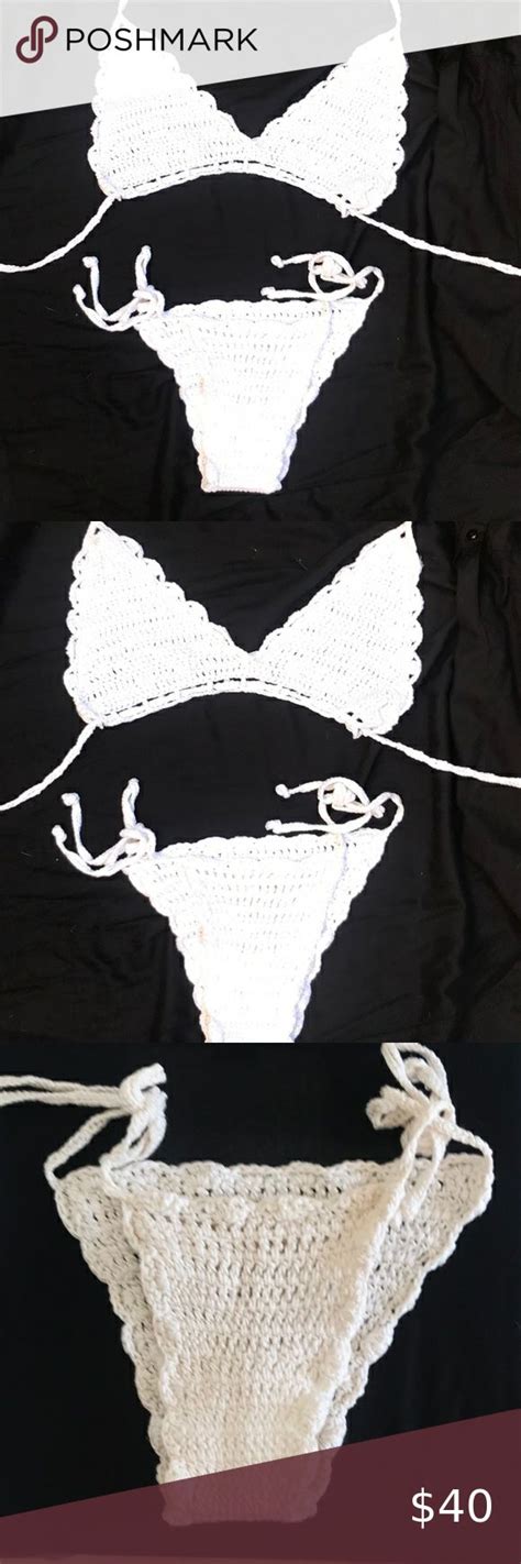 White Crochet Bikini White Crochet Bikini Crochet Bikini White Crochet