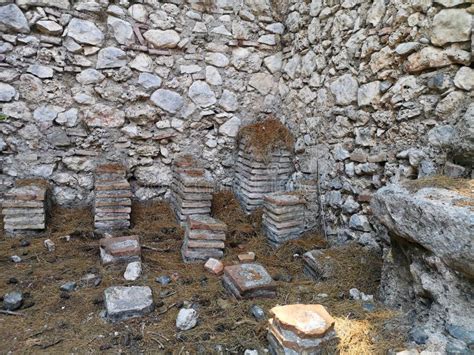 Phaselis Antic Town Ruins Of Ancient Phaselis Turkey Stock Photo