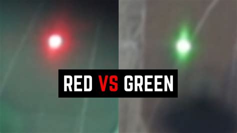 Red Dot VS Green Dot Sight In Depth Comparison YouTube