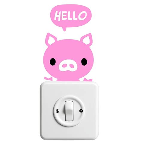 Free Photo Sticker Pig Hello Light Switch Free Image On Pixabay