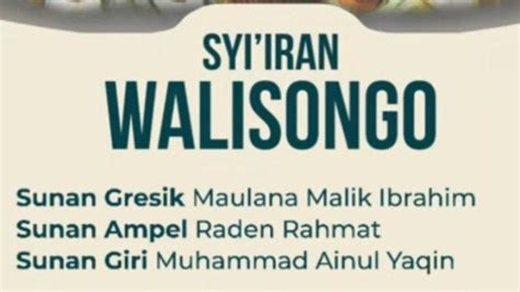 Lirik Lagu Syiir Walisongo Sunan Gresik Maulana Malik Ibrahim