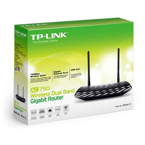 Archer C2 Ac750 Wireless Dual Band Gigabit Router Tp Link