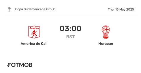 Estatísticas De América De Cali X Huracán - America de Cali vs Huracan - marcador en vivo, alineaciones previstas y ...