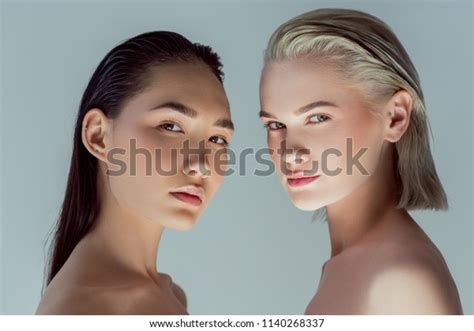 Beautiful Nude Multicultural Women Isolated On Stock Photo 1140268337 Shutterstock