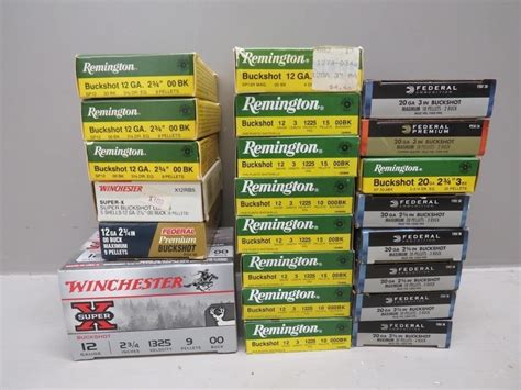 Large Grouping of 12ga. and 20ga. Buckshot – (79 | Live and Online ...