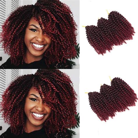 6pcs Lot Marlybob Crochet Hair Afro Kinky Curly Hair Crochet Braids Curly Crochet Braiding Hair