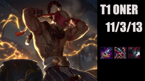 T1 Oner Lee Sin Vs Graves Jungle Patch Ranked Challenger NA YouTube