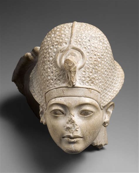 Head Of Tutankhamun New Kingdom Amarna Period The Metropolitan