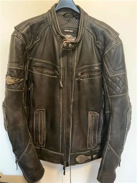 Jaqueta De Couro Harley Davidson Tamanho M Original Linda Mercado