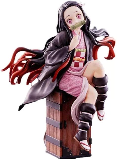 Kamado Nezuko Figura Demon Series Slayer Anime Figura de acción Sit Box