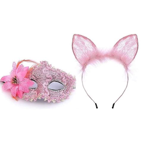 Kit Raposa Tiara Grampos Seios Mordaça Máscara Gall Sex Shop