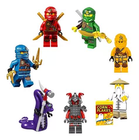 Kit Bonecos Ninjago Lloyd Kai Jay Mestre Blocos De Montar Mercadolivre