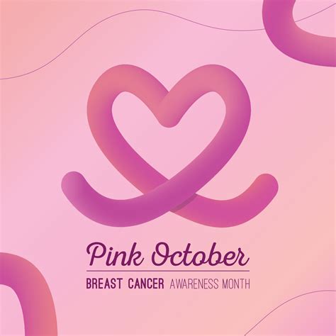 October Rose Breast Cancer Ribbon 24139908 Vector Art At Vecteezy