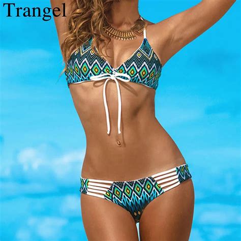 Aliexpress Buy Trangel Low Waist Bikini Brazilian Swimusit Women