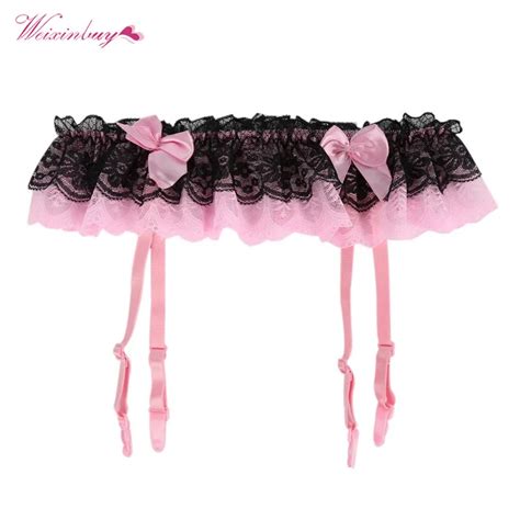 Women Thongs Lace Stocking Suspender G String Hold Stocking Garter