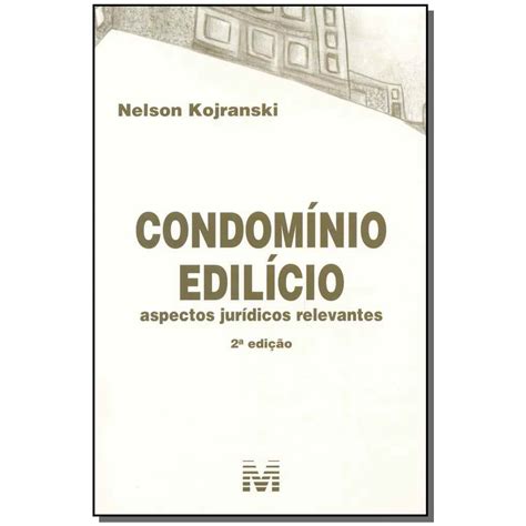 Livro Condom Nio Edil Cio Ed Aspectos Jur Dicos Relevantes