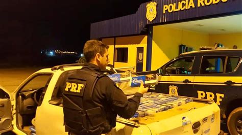 Prf Prende Contrabandista Em Carro Carregado Milhares De Ma Os De