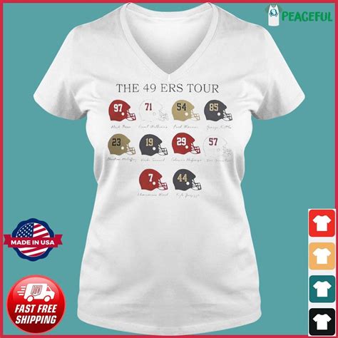 The San Francisco 49ers Tour 2023 Football Helmet Shirt, hoodie ...