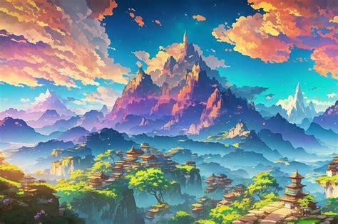 Premium Ai Image Mountain In The Sky