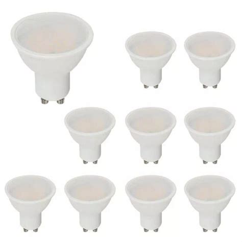 Lot De 10 Spots Led Gu10 4 5w 100° Samsung Chip V Tac Pro Vt 205 100