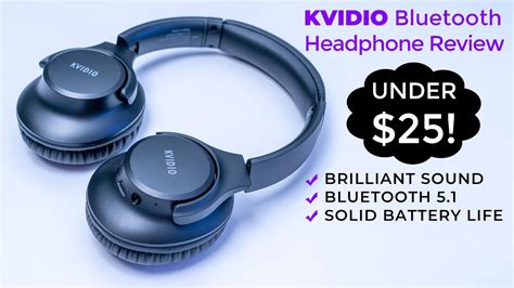 Brilliant Sound And Value Kvidio Review Bluetooth Headphone Youtube