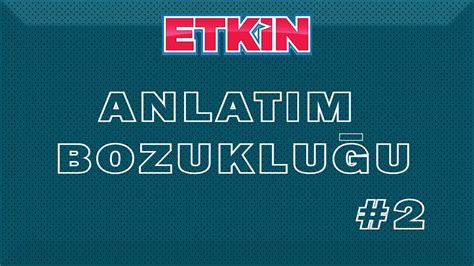 Anlatim Bozukluklari Tyt Ayt T Rk E Youtube