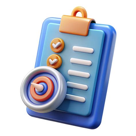 Assignment Target Icon Clipboard Checklist Symbol D Vector